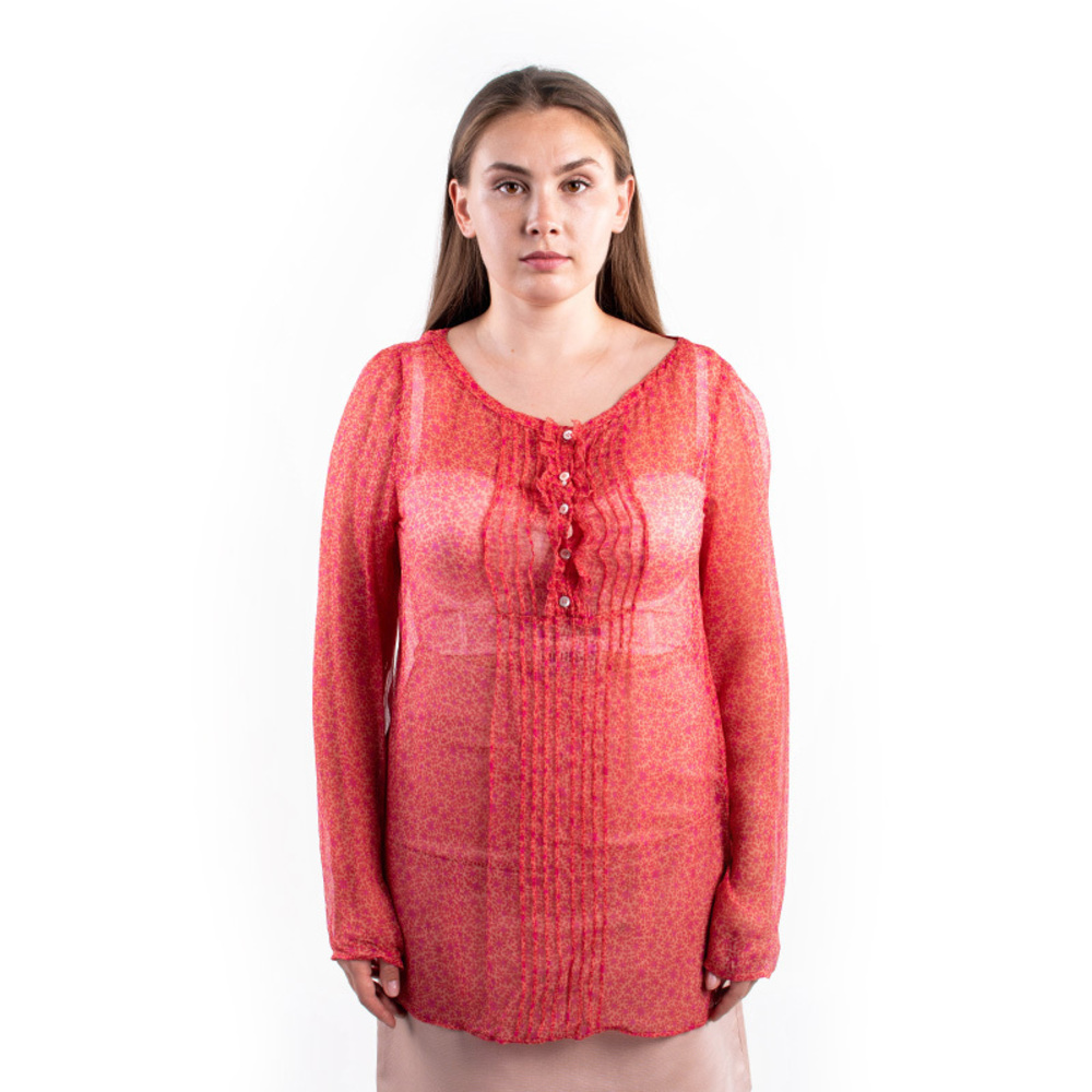 ASPESI RED BLOUSE | WOMENS SIZE L